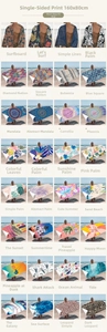 Quick-dry double-sided fleece beach towel with 160x80cm vibrant bohemian print