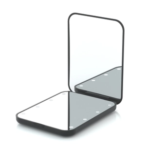 LED Makeup Mirror Portable Foldable Pocket Square Magnifying Compact Lighted Vanity Mirror For Travel