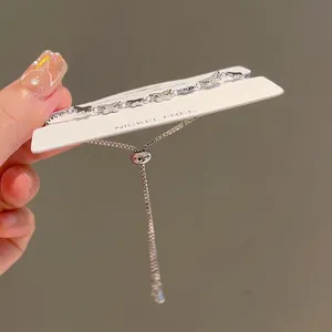 Elegant silver butterfly link bracelet with adjustable drawstring closure for women