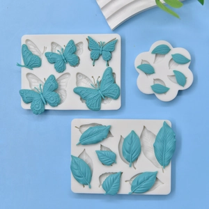 Moule En Silicone Fleur Papillon Feuille Pour Fondant Chocolat Décoration De Gâteau DIY Pâtisserie Qualité Alimentaire