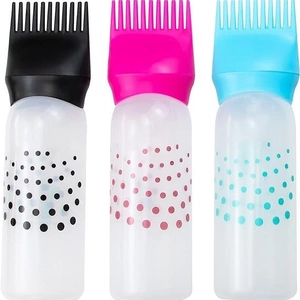 Hair Dye Applicator Plastic Squeezable Hair Coloring Dispenser With Scale For Salon Home Haircare