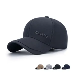 Casquette De Baseball Homme Broderie Protection Solaire Décontracté Extérieur Coton Polyester Visière Courbée Chapeau Réglable