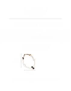 Detail of 115cm glass pearl and gemstone vintage necklace with material specifications