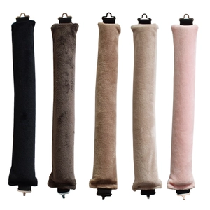 Bigoudis sans chaleur en peluche en cinq couleurs avec crochets de coiffage