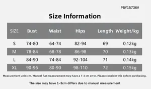 Detailed size chart for the leopard print backless dress with bust and waist measurements