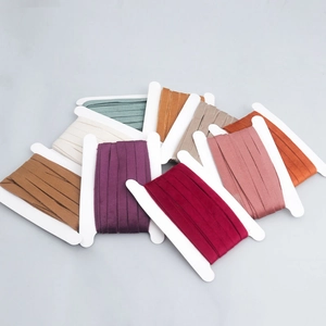 Multiple colors of 1cm velvet ribbon rolls for DIY handmade crafts and Christmas decor