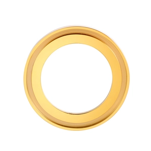 5pcs set of geometric gold stainless steel rings for jewelry making with polished finish