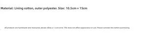 Nurse pocket pen pouch material specs with cotton lining and polyester exterior
