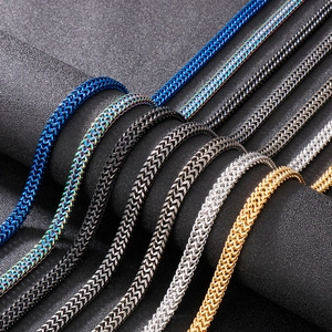Stainless Steel Franco Chain Necklace And Bracelet Minimalist Flat Snake Bone Link Hip Hop Jewelry For Men Unisex
