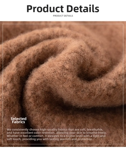 Macro detail of soft coffee brown knit fabric texture with plush cashmere-like fibers