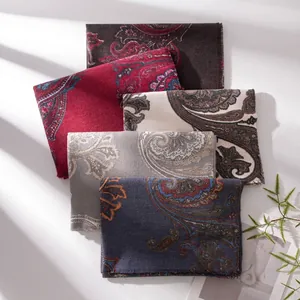 Vintage Polyester Cotton Blend Paisley Print Scarf For Women Thickened Warm Winter Tassel Shawl Wrap Retro Hibiscus Floral Scarf