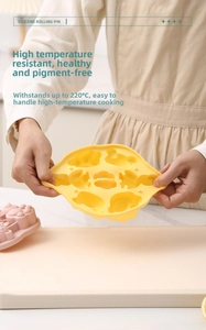 Detailed view of heat-resistant silicone cat paw baking mold withstanding 220°C temperature