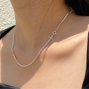 Cross Necklace 925 Sterling Silver Minimalist Handmade Pendant Dainty Jewelry For Women Gift