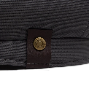 Casquette gavroche gris foncé de style vintage avec maille texturée et bouton USA STYLE