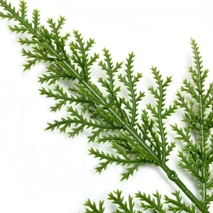 Lifelike green artificial pine needles branch for Christmas DIY home decor and flower arrangement
