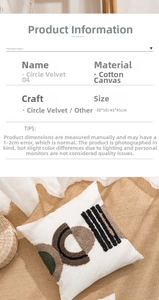 Detailed close-up of textured boucle embroidery on cotton canvas geometric pillow covers