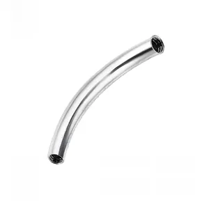 G23 titanium curved barbell bar with internal thread for eyebrow and body piercing jewelry