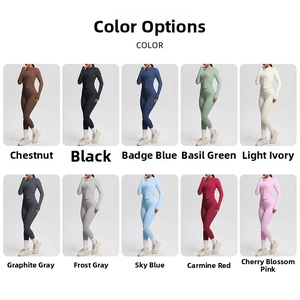 Nuancier détaillé pour ensemble de yoga brossé femme en 10 coloris mats variés