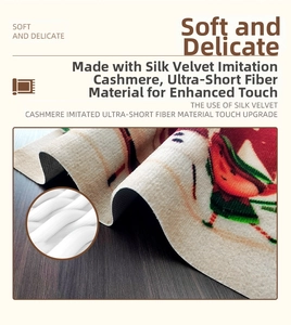 Vue macro détaillée de la texture en fibres ultra-douces et de la base antidérapante