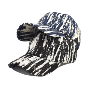 Tie Dye Baseball Cap Pure Cotton Breathable Adjustable Sun Protection Outdoor Vintage Streetwear Fashion For Men Women