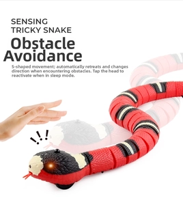 Macro view of realistic rattle snake toy showing segmented body and sensing sensors
