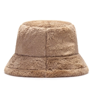 Bob en peluche marron clair pour femme, accessoire d'hiver doux et chaud très tendance