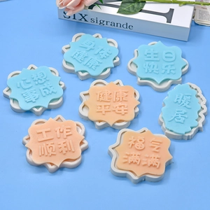 Silicone cake molds with Chinese blessings for healthy and happy birthday DIY baking