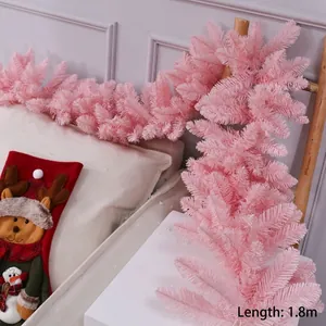 Ghirlanda Artificiale Di Natale Con Neve Aghi Di Pino Simulazione Rattan Con Bacche Pigne Decorazione Per La Casa