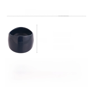 Detailed specs of the resin chunky geometric bangle with material and size measurements