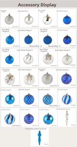 Detailed catalog of 8cm hand-painted Christmas balls with glitter and matte textures