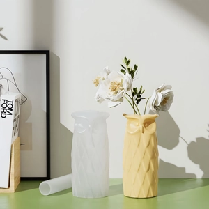 DIY owl geometric resin mold set for creating modern floral vases and home decor
