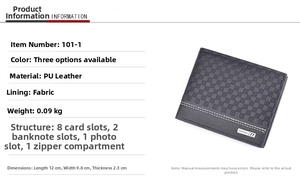 Detail view of black plaid wallet showing 8 card slots and internal storage structure
