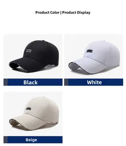 Close-up of three baseball caps in black, white, and beige with detailed FEWK logo embroidery