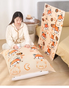 Vacuum storage bag set with cute red panda pattern for space saving clothes organization