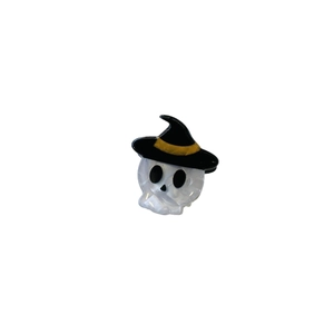 Halloween ghost with wizard hat acetate hair claw clip for women stylish hair accessory