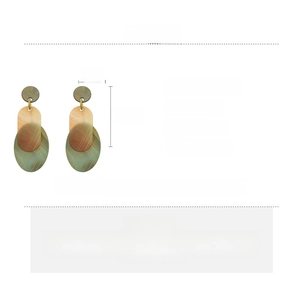 Tableau des tailles détaillé pour boucles d'oreilles géométriques en acrylique