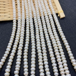 Natural freshwater pearl strands for DIY jewelry making with high luster finish