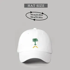 Size guide for vintage cotton baseball cap showing 56cm to 58cm head circumference