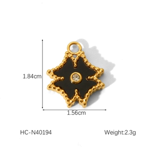 Detailed technical diagram of palm eye pendant with precise size and weight dimensions