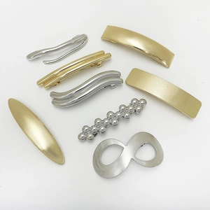 Metal Alloy Spring Hair Clips Irregular Geometric Minimalist Punk Style Fashion Headwear For Women