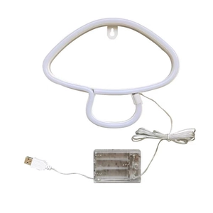 Mushroom LED neon sign with USB and battery power supply for wall decoration
