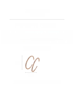 Détails des boucles d'oreilles créoles en or rose avec zircons et diamètre de 4,6 cm