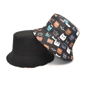 Lot de bobs réversibles avec motifs de chats mignons pour la protection solaire en plein air