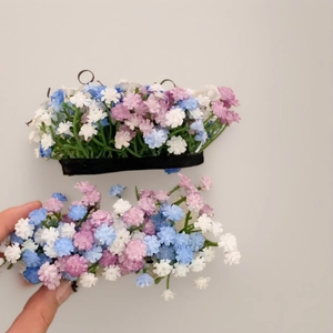Handgefertigte Acryl Blumen Haarklammern Süßes Schleierkraut Florale Entenschnabelklemme Neuer Chinesischer Stil Eleganter Kopfschmuck