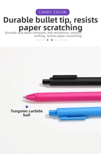 Macro detail of wear-resistant tungsten carbide bullet nib for smooth writing flow