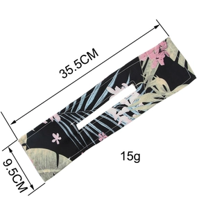 Accessoire chignon magique avec motif floral tropical sur tissu noir pour femmes