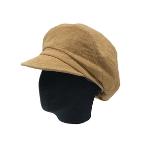 Berretto newsboy kaki traspirante da donna con classica struttura ottagonale