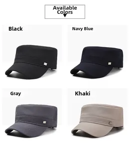 Detailed grid of breathable military caps in black, navy, grey, and khaki colors