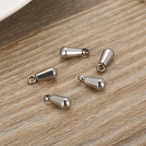 Teardrop Pendants Stainless Steel Waterdrop Charms For DIY Jewelry Making Necklaces Earrings Accessories Minimalist