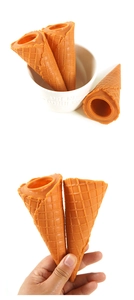 Detaillierte Waffeltextur auf einem realistischen Eiswaffelmodell für Bastelarbeiten